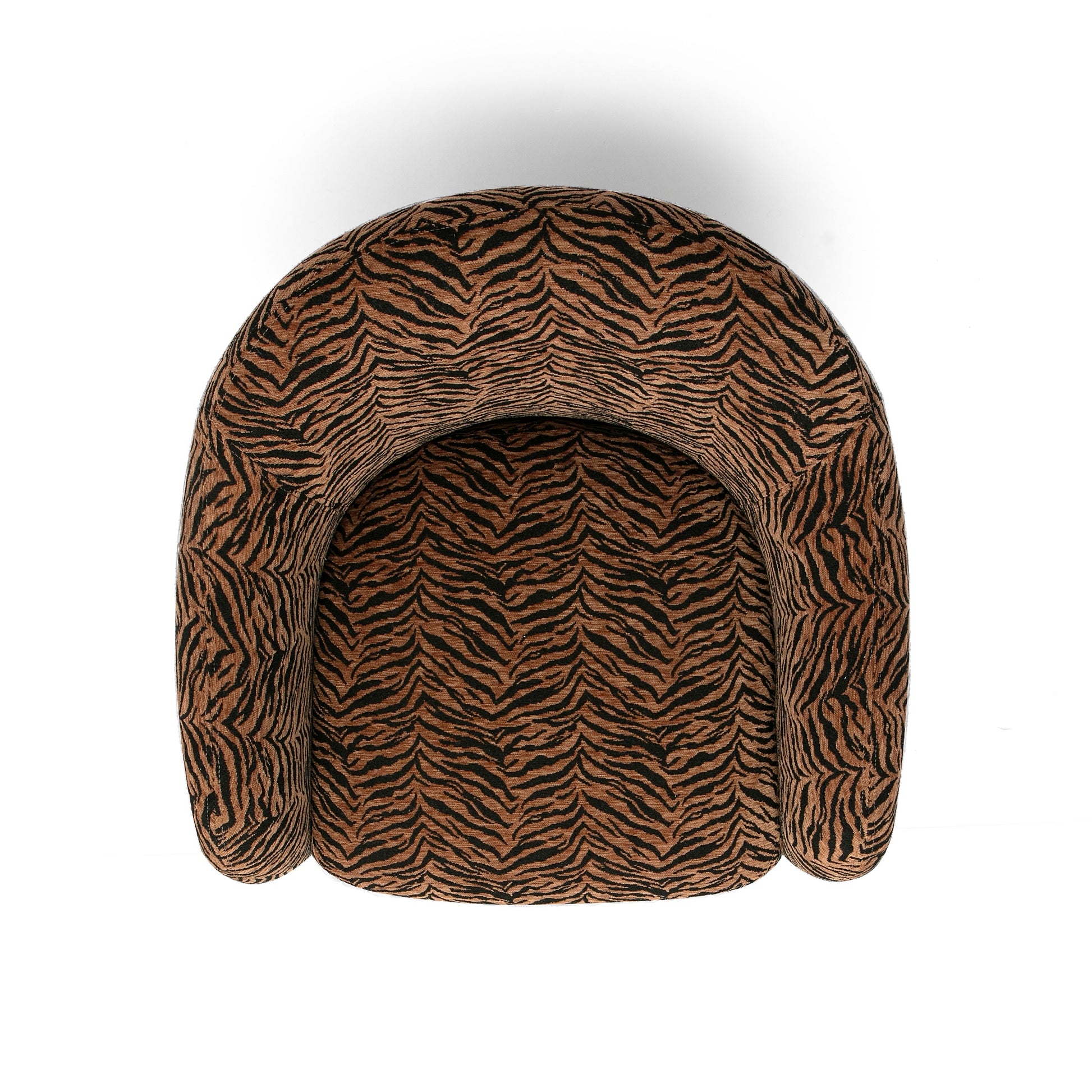Salma Swivel Chair - Animal Print - Image 4