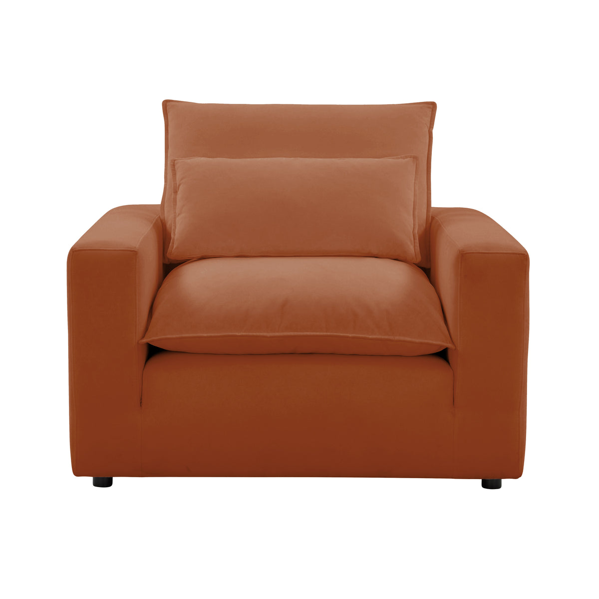 Cali Performance Fabric Armchair - Rust - Image 2