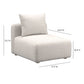 Hangover Modular Armless Chair - Ivory - Image 5