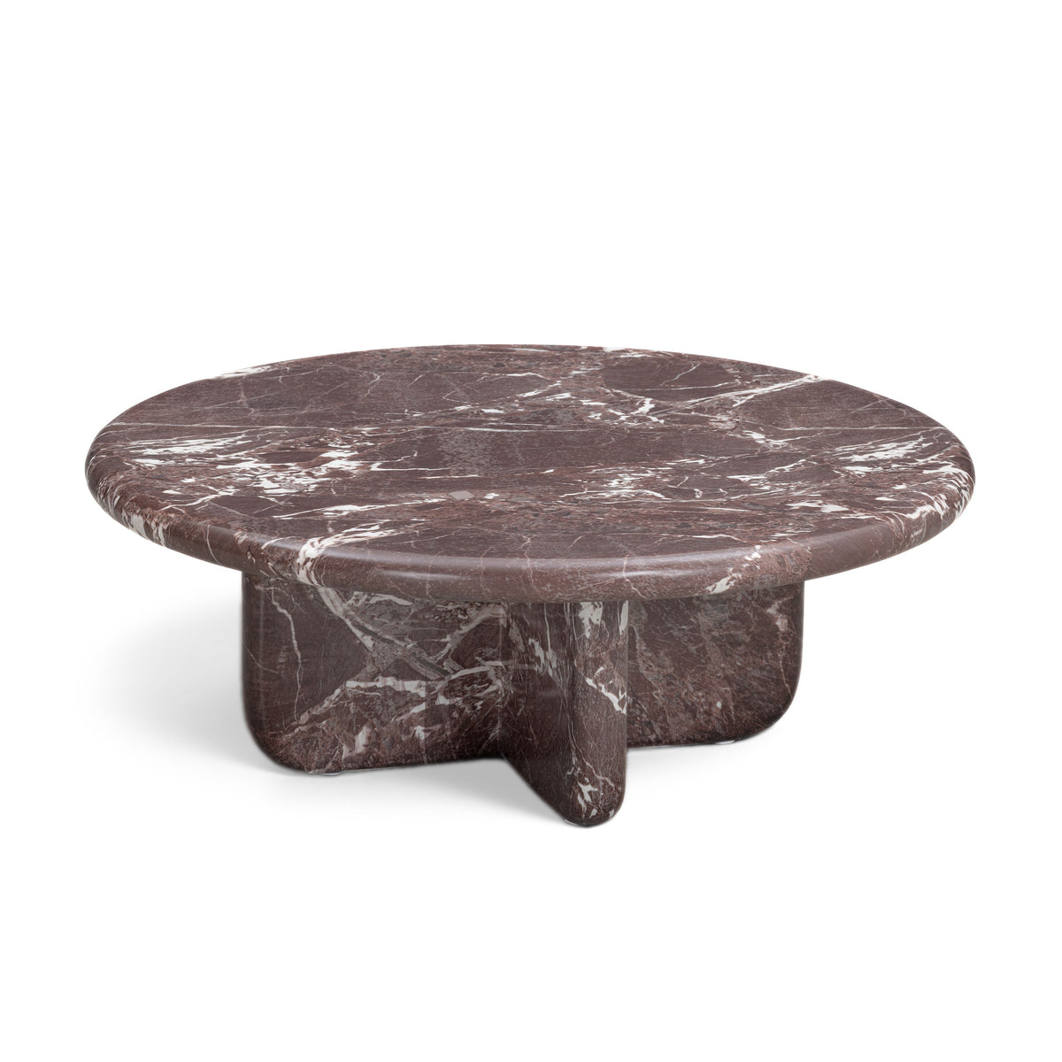 Juju 2-Piece Faux Marble Indoor/Outdoor Nesting Coffee Table Set - Red Levanto - Image 8