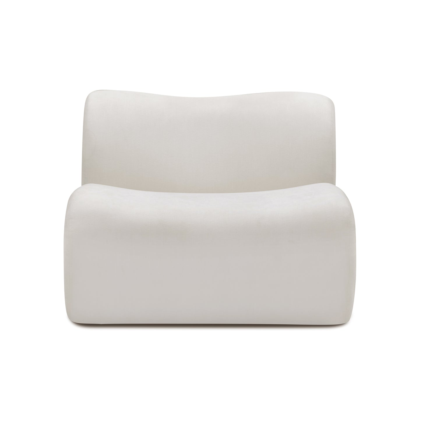 Zenith Modular Armless Chair - Cream - Image 1