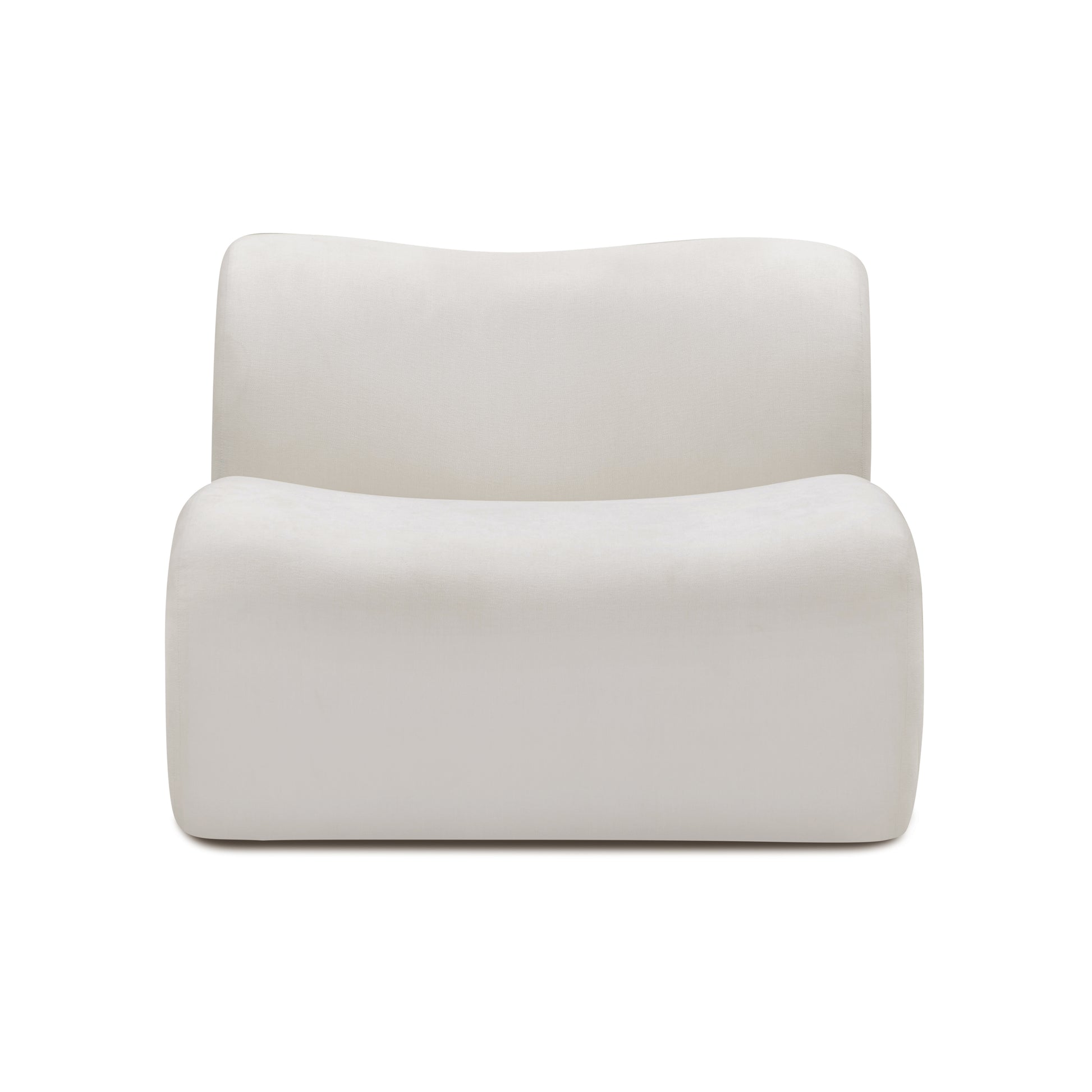 Zenith Modular Armless Chair - Cream - Image 1