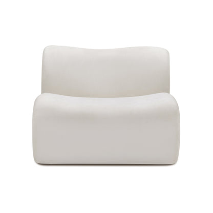 Zenith Modular Armless Chair - Cream - Image 1