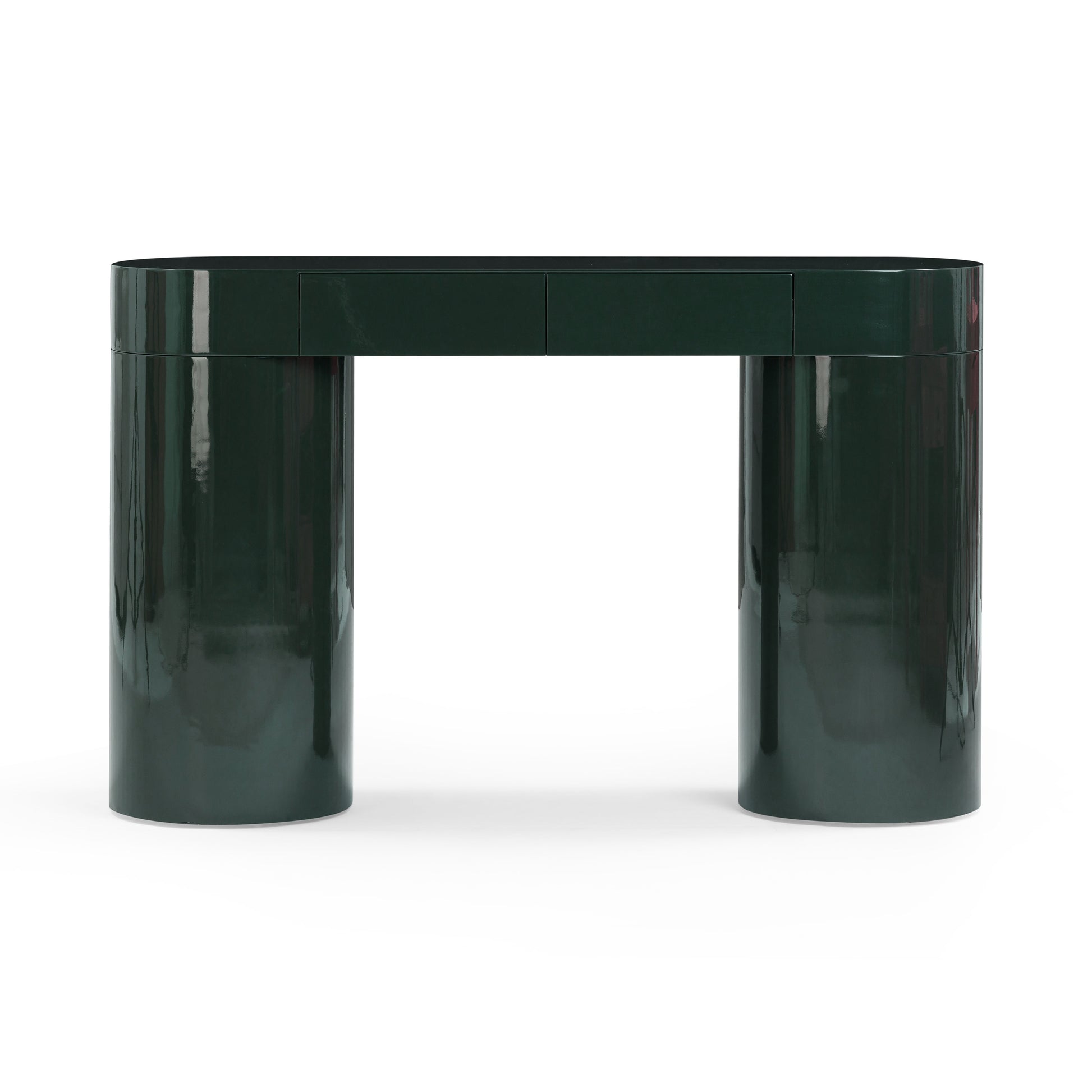 Mira 50" High Gloss Console Table - Green - Image 1