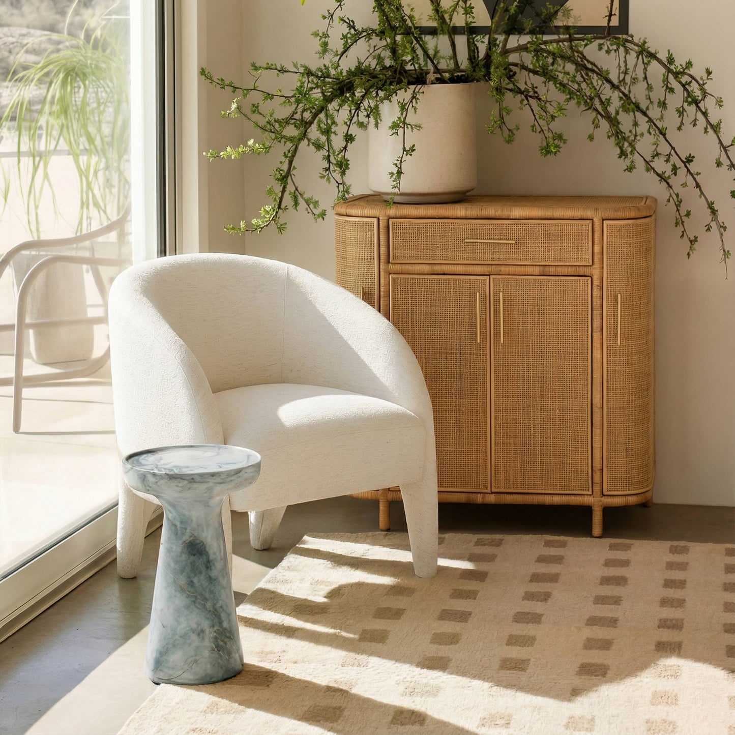 Kris Accent Chair - Cream - Image 2
