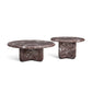 Juju 2-Piece Faux Marble Indoor/Outdoor Nesting Coffee Table Set - Red Levanto - Image 2