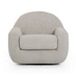 Tiago Swivel Accent Chair - Warm Grey - Image 3