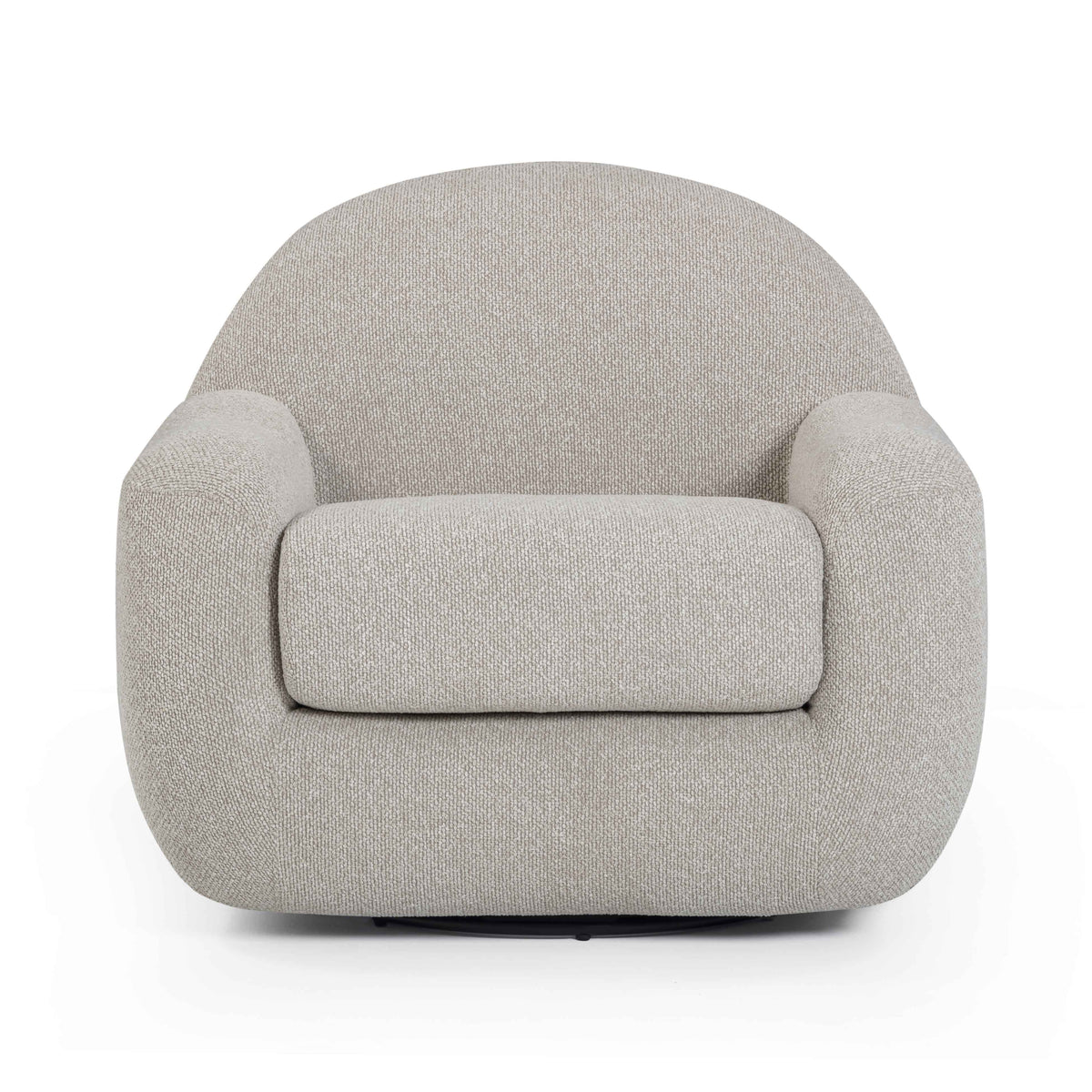 Tiago Swivel Accent Chair - Warm Grey - Image 3