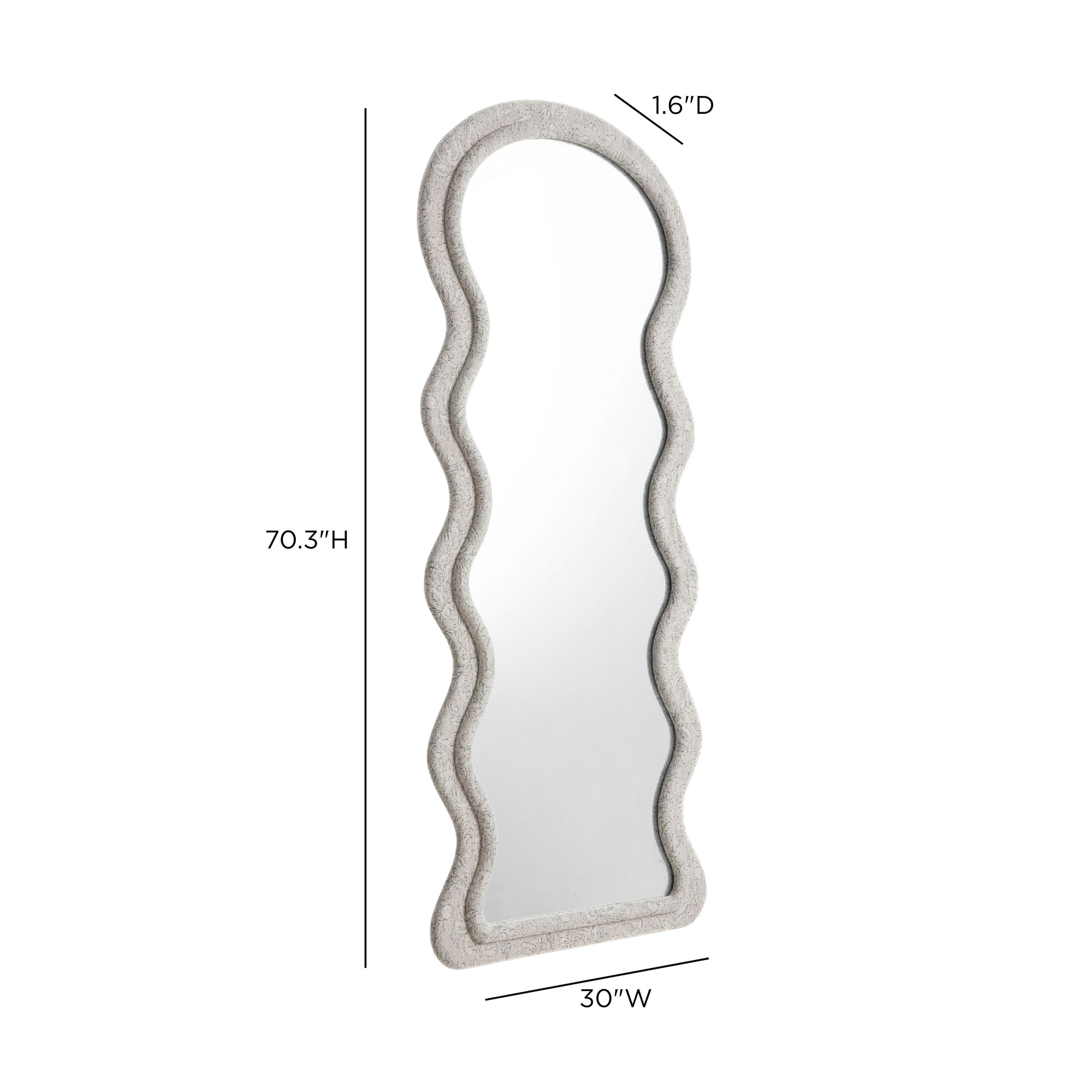 Rhodes 70" Floor Mirror - Neutral Floral - Image 5