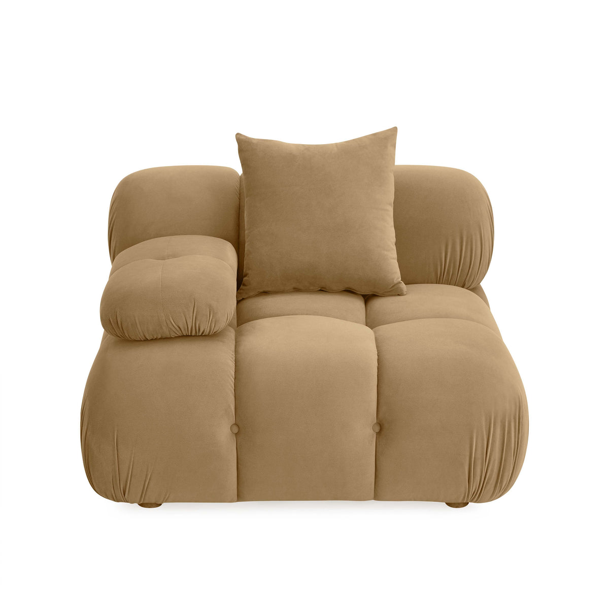 Calliope Performance Modular Corner Chair - Cafe Au Lait - Image 3