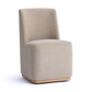 Melissa Performance Fabric Rolling Dining Chair - Tan - Image 2