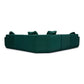 Perry 5-Piece Modular L-Sectional - Deep Green - Image 4