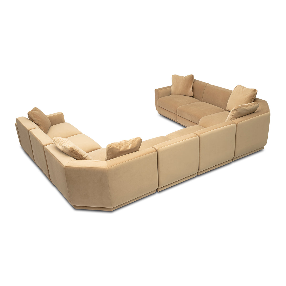Perry 8-Piece Modular Large U-Sectional - Tan - Image 4