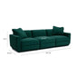 Perry Modular Sofa (96"-124") - Deep Green / 96" - Image 5