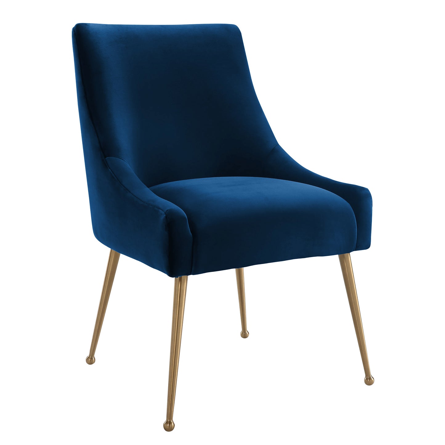 Beatrix Performance Velvet Dining Chair - Navy - Image 1