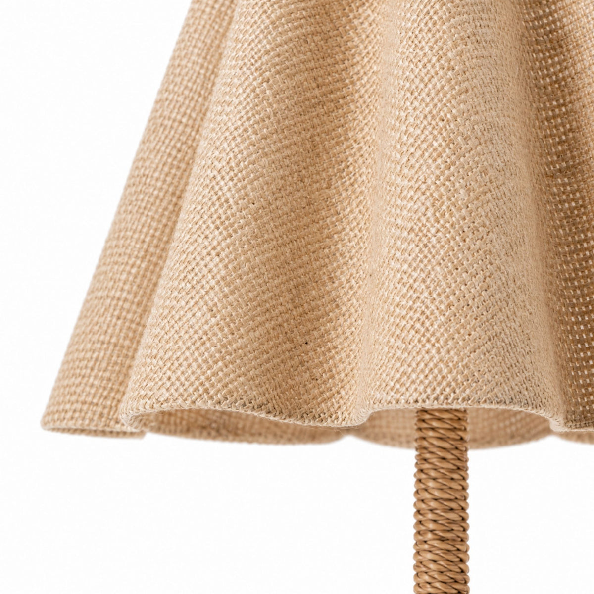 Ondelys Natural Jute Scalloped Table Lamp - Image 4