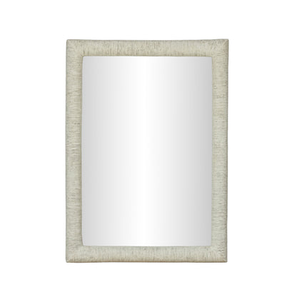 Orpheus 34"X47" Ribbed Lightweight Faux Stone Rectangular Wall Mirror - Default Title - Image 2