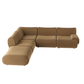 Zenith 5-Piece Modular Sectional - Brown / LAF - Image 3