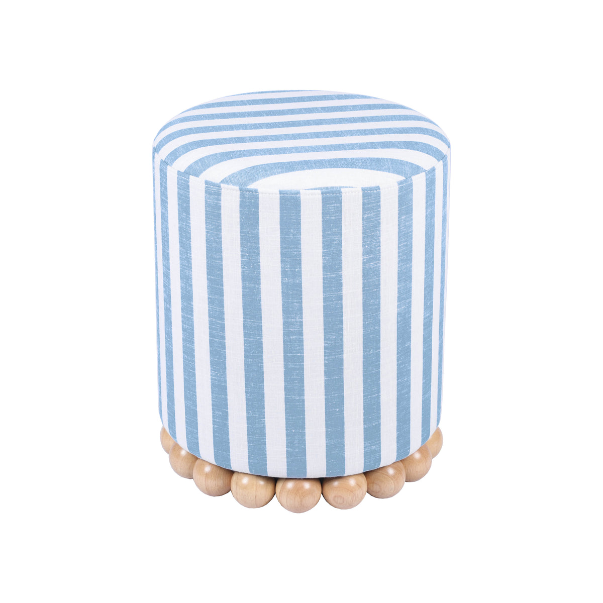 Dex Ottoman - Blue Stripes - Image 4