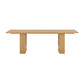 Chelsea Oak Wood Rectangular Dining Table (79"-96") - Natural / 96" - Image 3