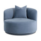 Fickle Swivel Accent Chair - Bluestone - Image 3