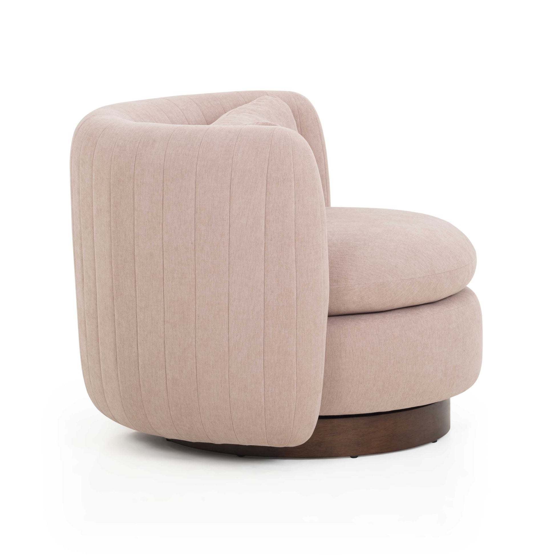 Nura Swivel Accent Chair - Pink - Image 4