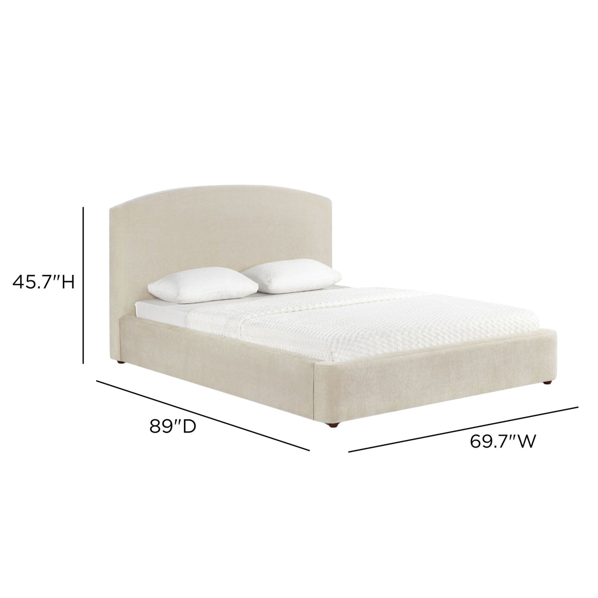 Leah Performance Chenille Bed - Cream / Queen - Image 10