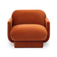 Azalea Performance Velvet Accent Chair - Rust Orange - Image 2