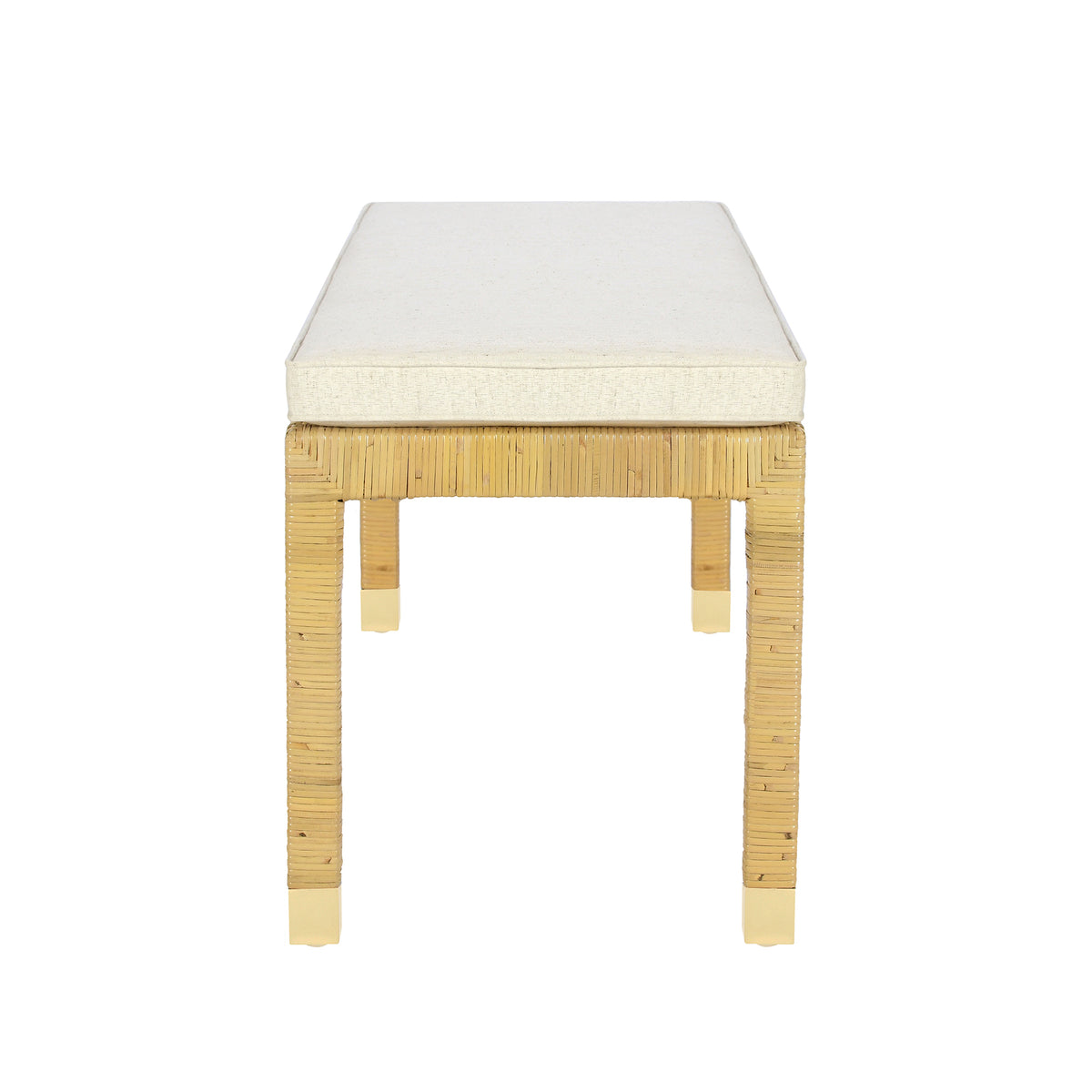 Amara 50" Rattan Bench - Natural / Natural - Image 4