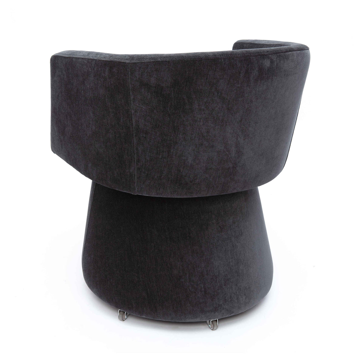 Kristen Rolling Desk Chair - Black - Image 4