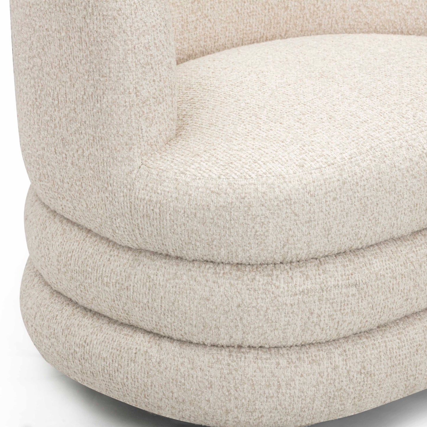 Astor Swivel Hotel Lounge Chair - Cream - Image 6
