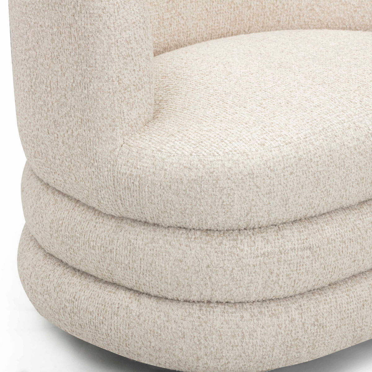 Astor Swivel Hotel Lounge Chair - Cream - Image 6