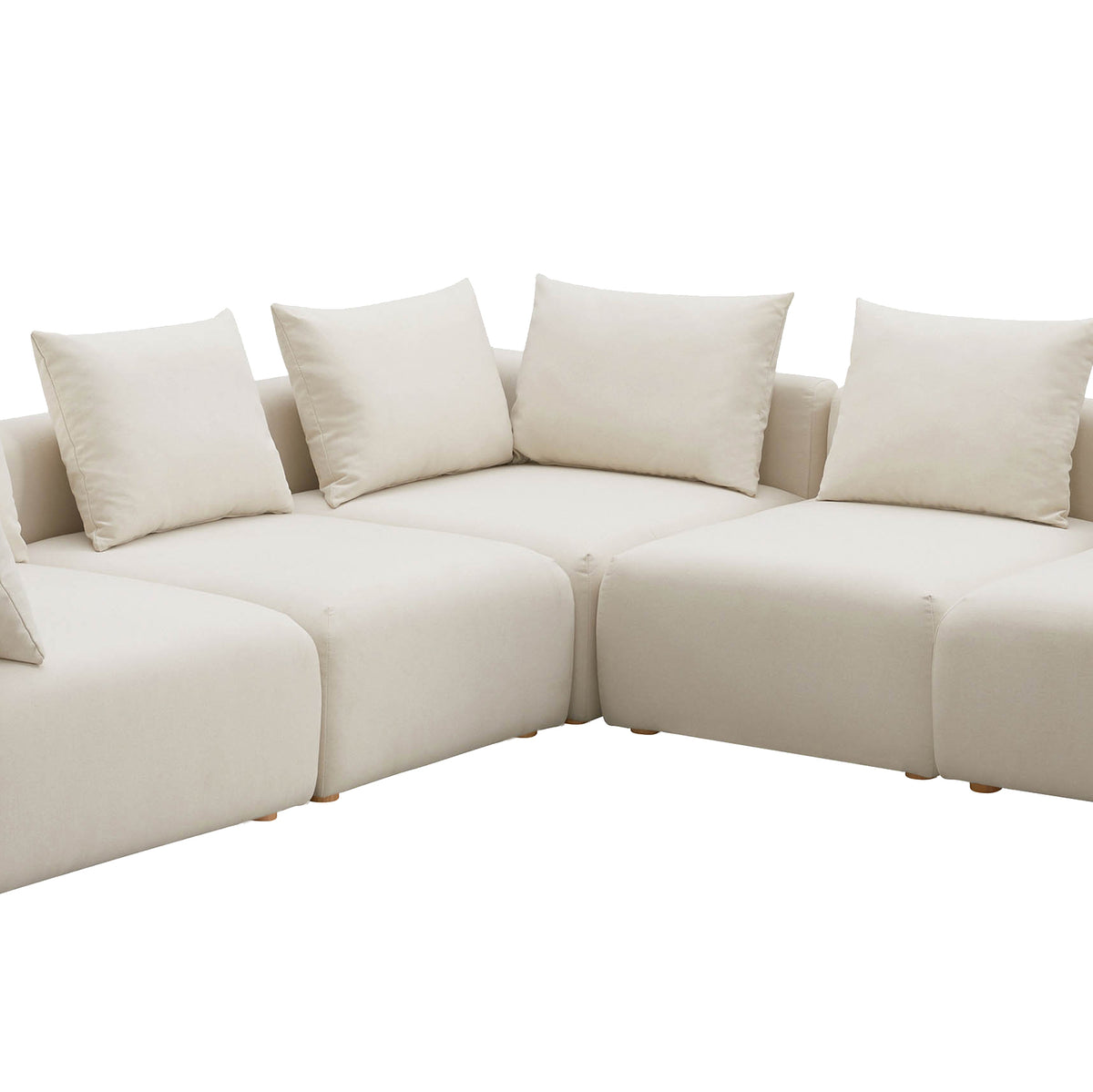 Hangover 5-Piece Modular L-Sectional - Off-White - Image 3