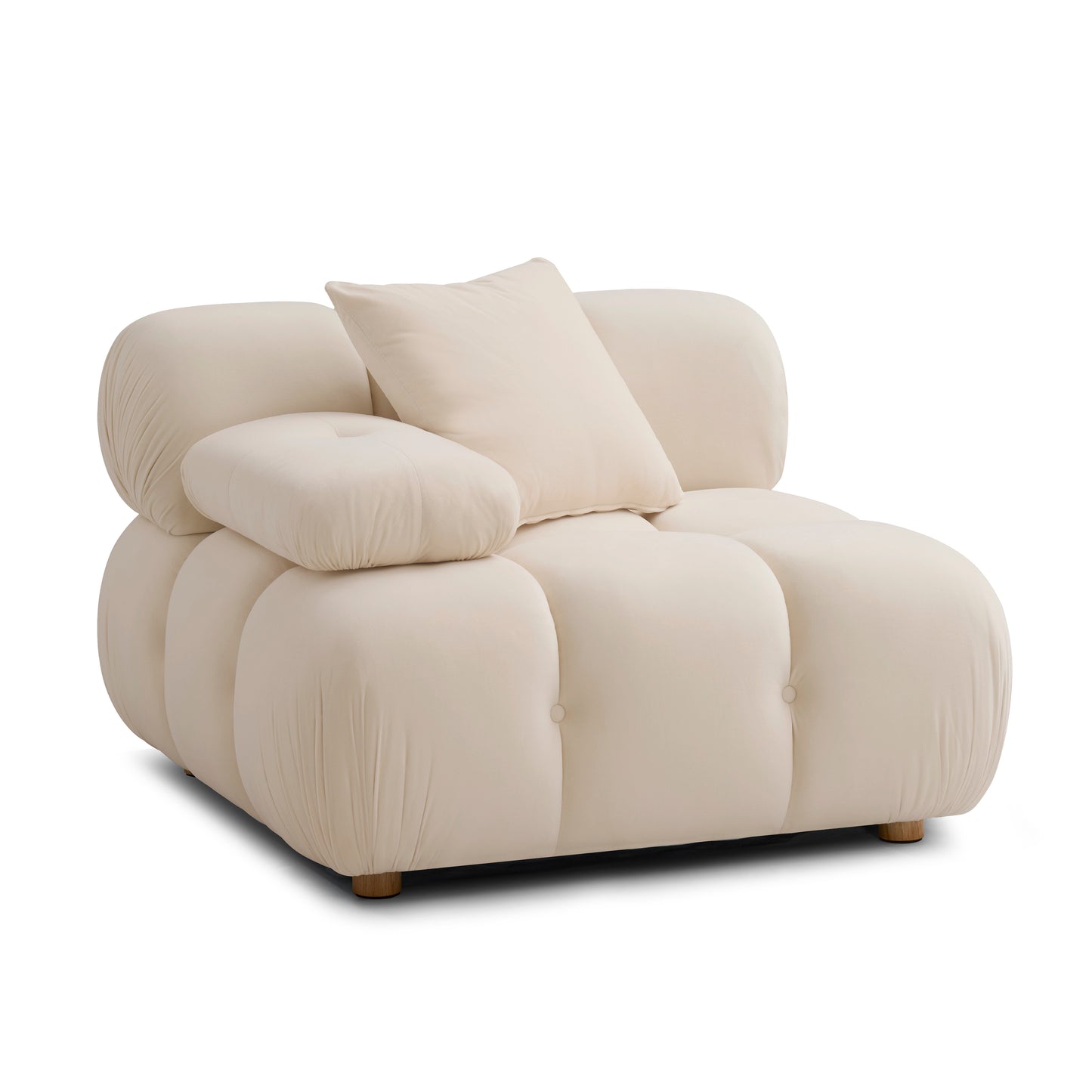 Calliope Performance Modular Corner Chair - Off-White - Image 1