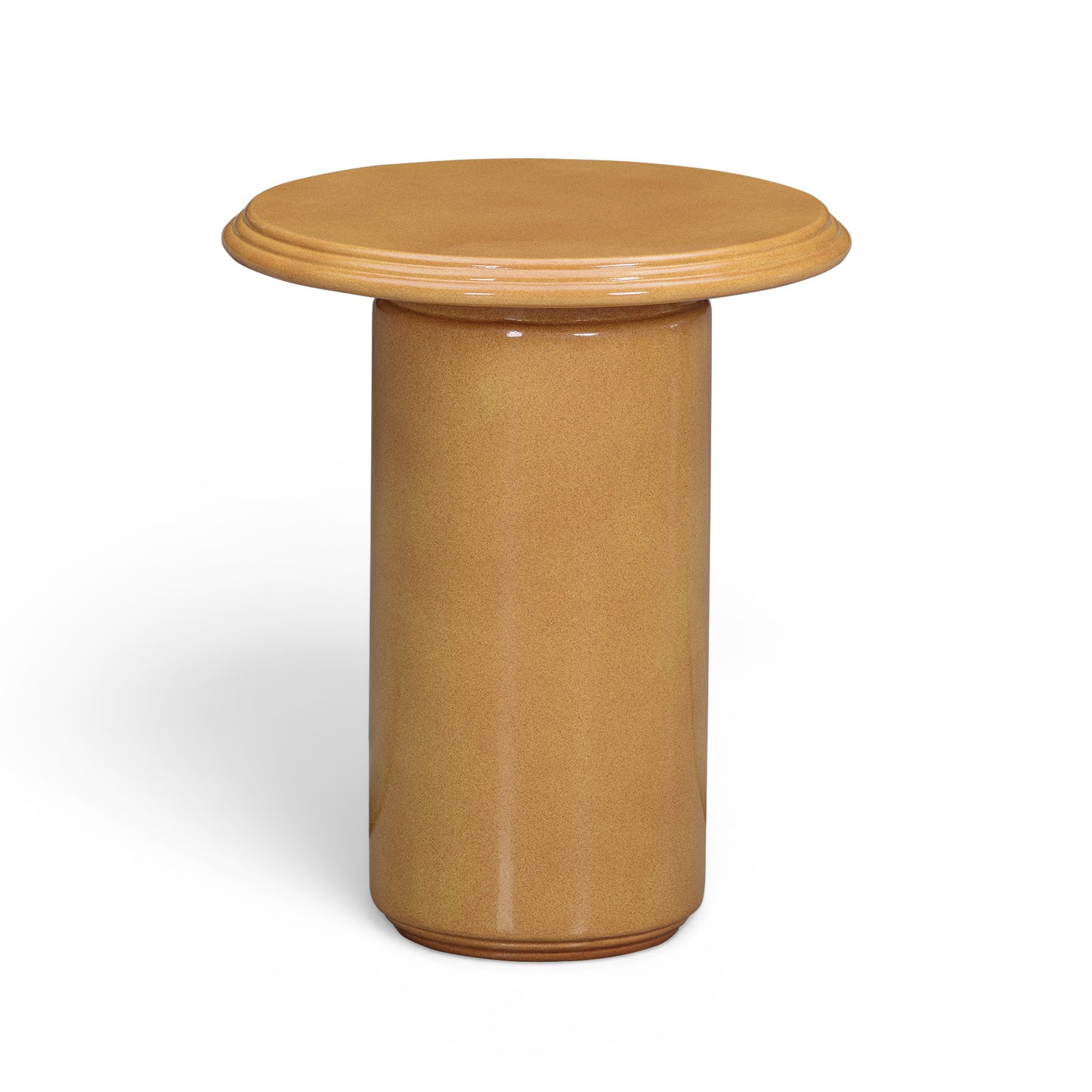 Tate Turmeric Concrete Indoor/Outdoor Side Table - Image 2