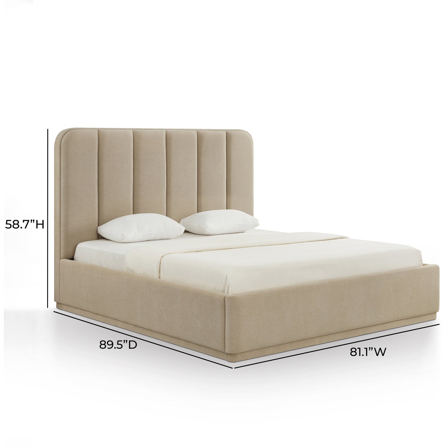 Parker Bed - Tan / King - Image 9