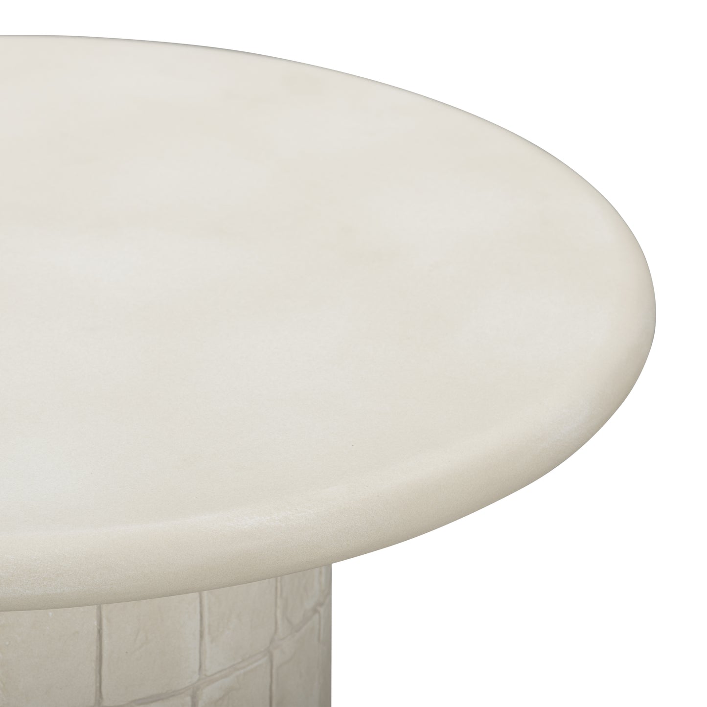 Fafo Beige Indoor/Outdoor Concrete Side Table - Image 4