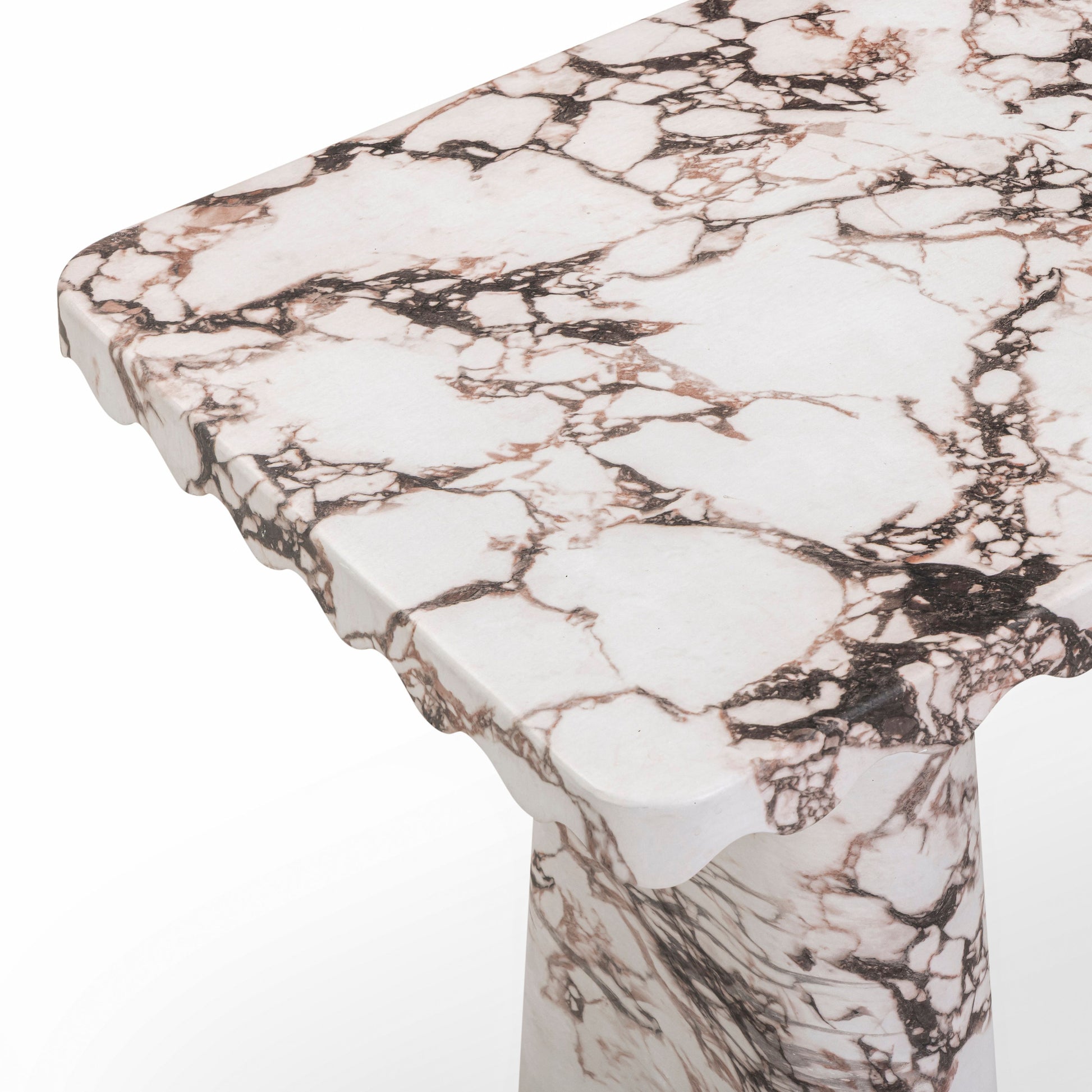 Janice 61" Breccia Faux Marble Console Desk - Image 6