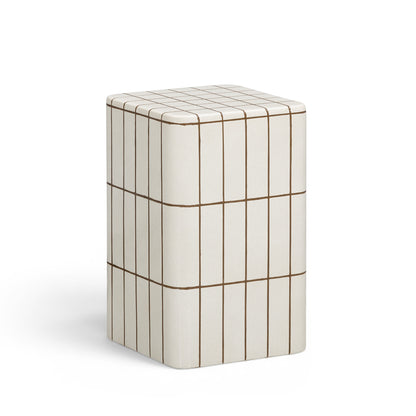 Tatiana Square Concrete Indoor/Outdoor Side Table - Ecru - Image 1