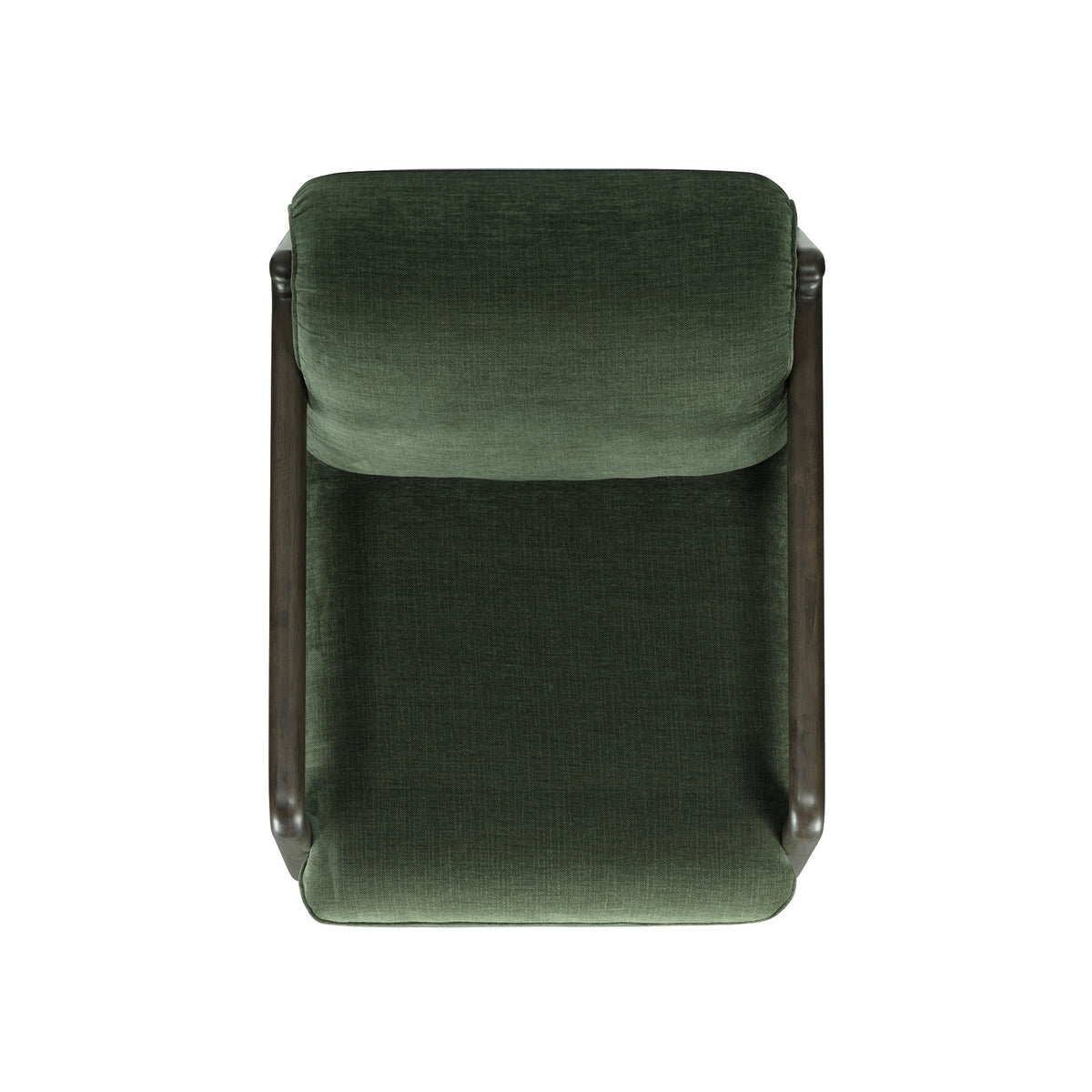 Vivienne Upcycled Performance Velvet Accent Chair - Forest Green - Image 6