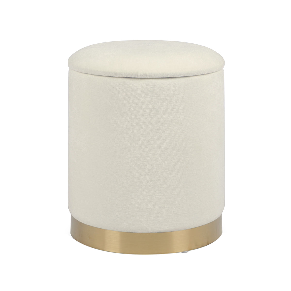 Zoe Storage Ottoman - Cream - Image 1