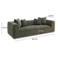 Tristine 96" Sofa - Olive Green - Image 6