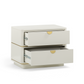 Julieta 28" 2-Drawer Nightstand - Cream - Image 4
