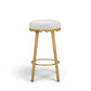 Oodle Cream Performance Vegan Mohair Natural Bar Stool - Image 3