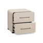 Marissa 22" Ash 2-Drawer Nightstand - Washed Ash - Image 3