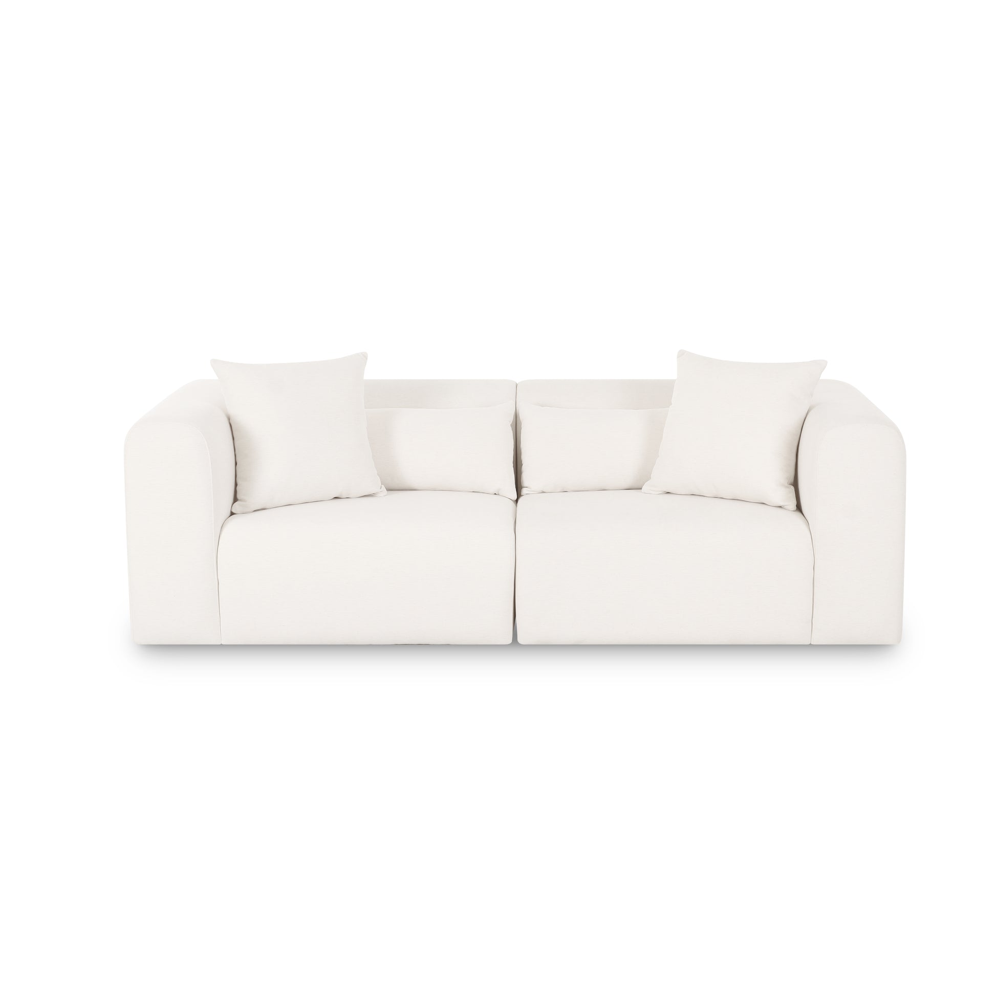Tarra 86" Modular Loveseat - Cream - Image 1