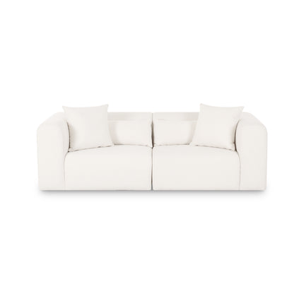 Tarra 86" Modular Loveseat - Cream - Image 1