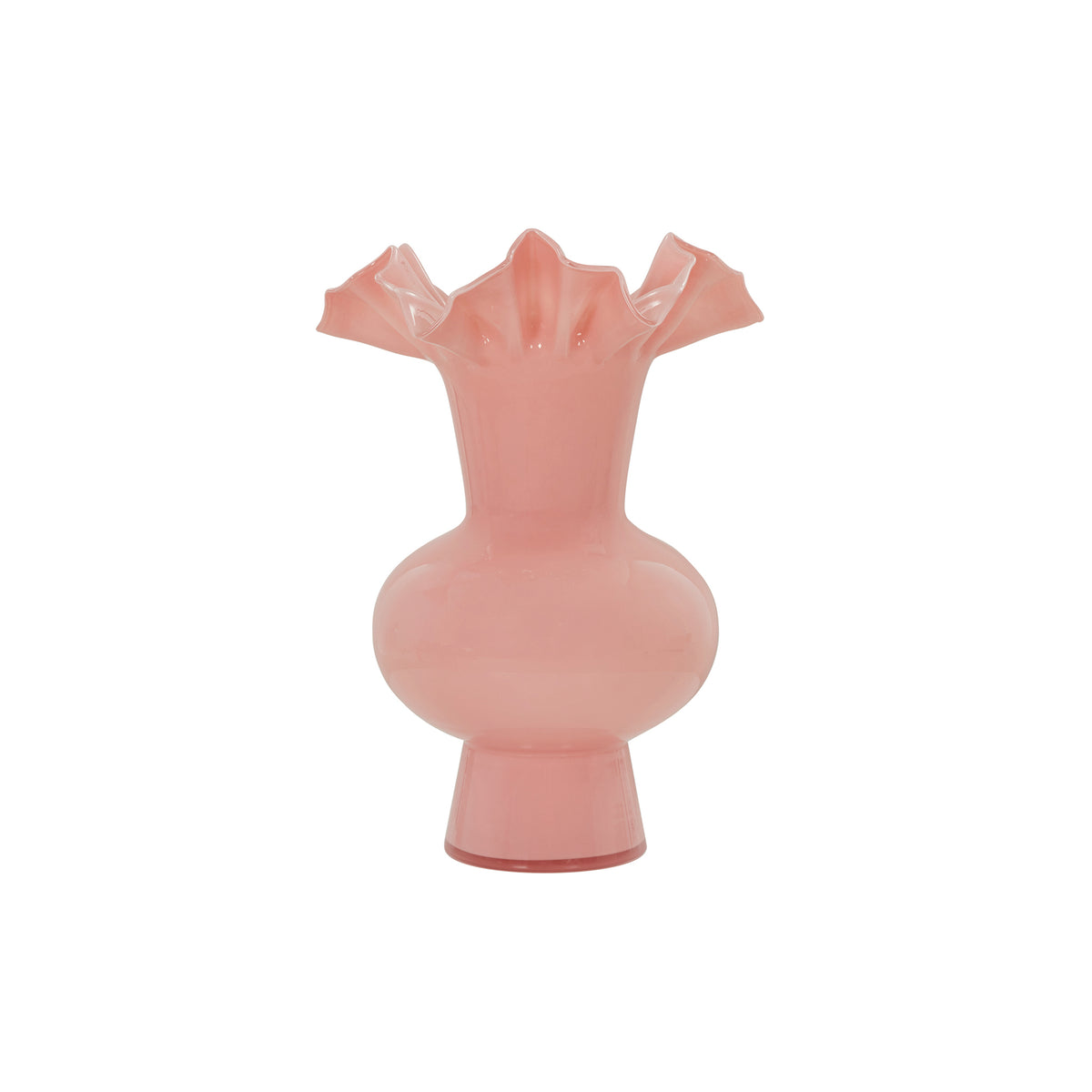 Spackle Pink Glass Vase (12