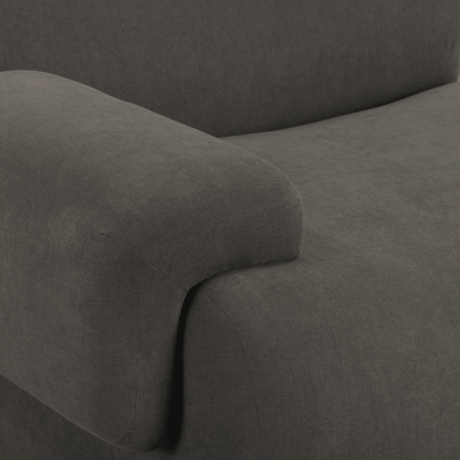 Zenith 116.5" Contract-Grade Upcycled Fabric Modular Sofa - Grey - Image 7