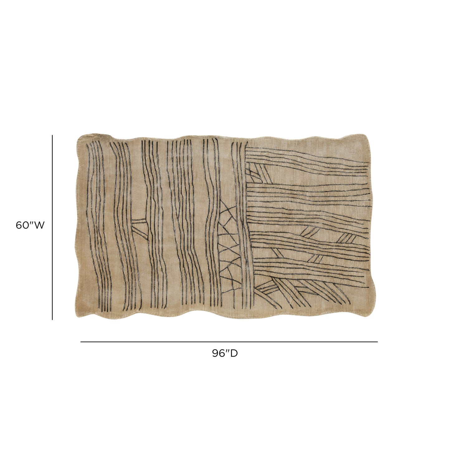 Daphne Natural Hand Tufted Wool Area Rug 5'X8' - Image 5